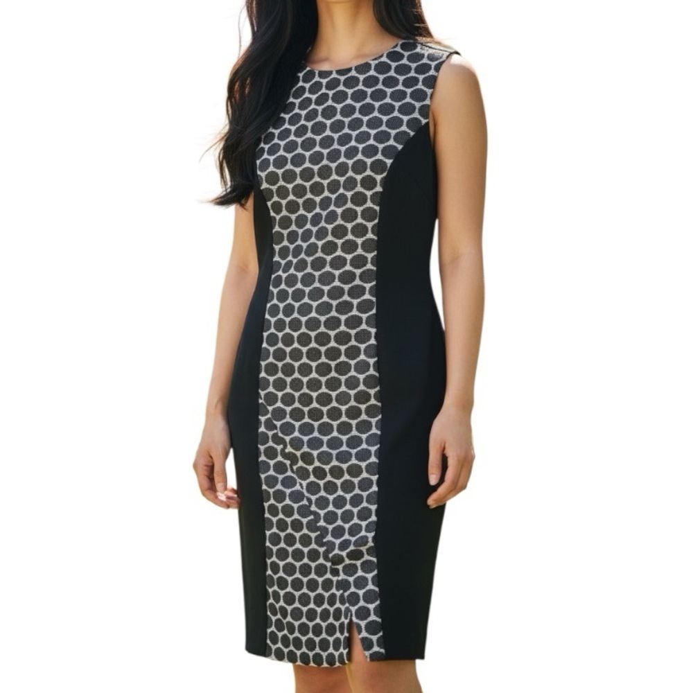 The Limited Luxe Collection Textured Honeycomb Sheath Midi Dress Women’s Size 8